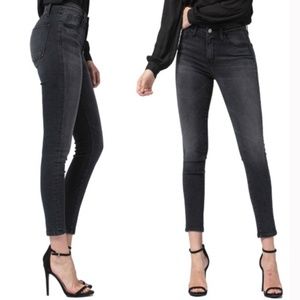 FLYING MONKEY SLATE GREY BLACK SKINNY JEANS